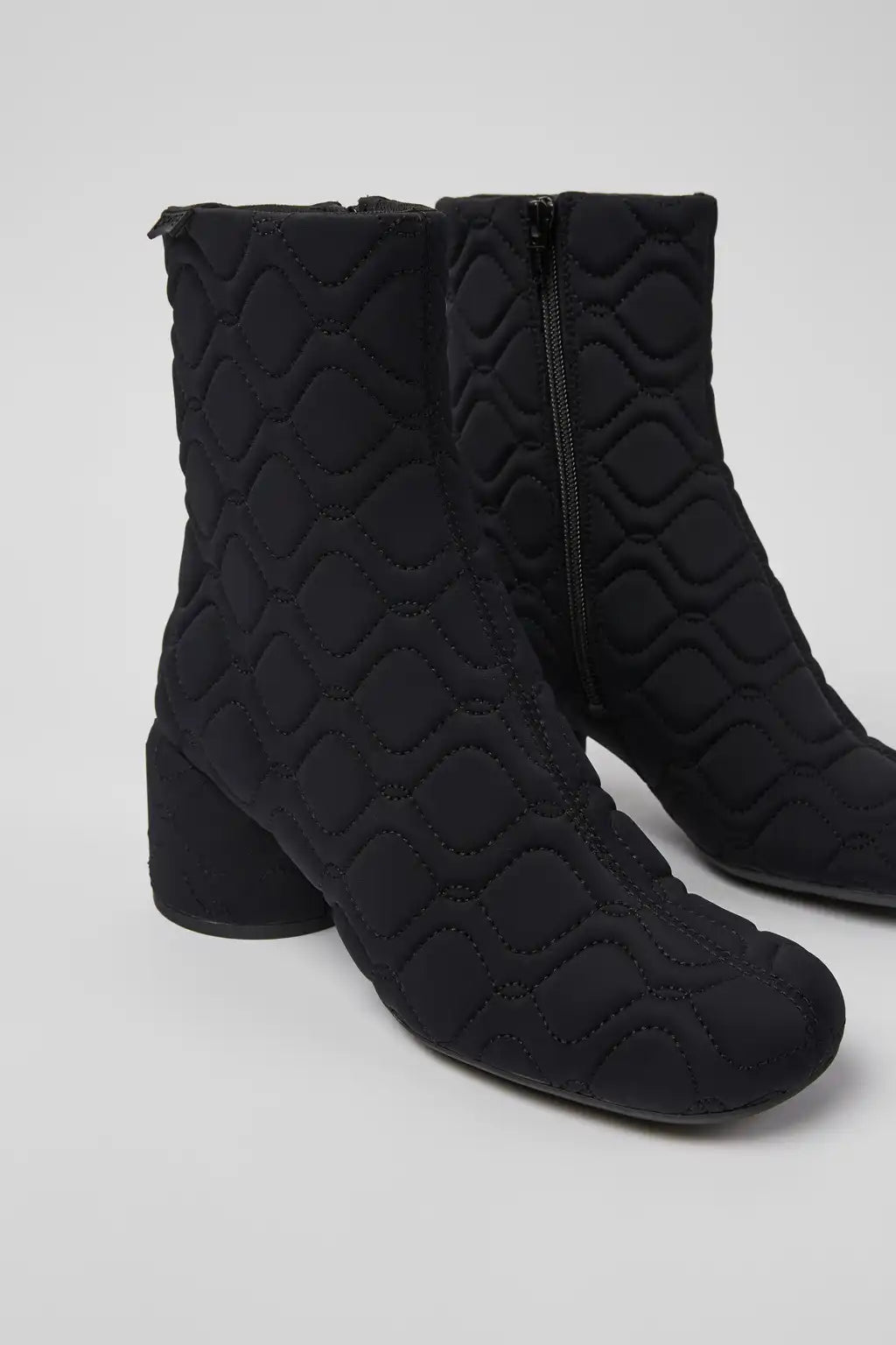Niki Pink textile boots for women