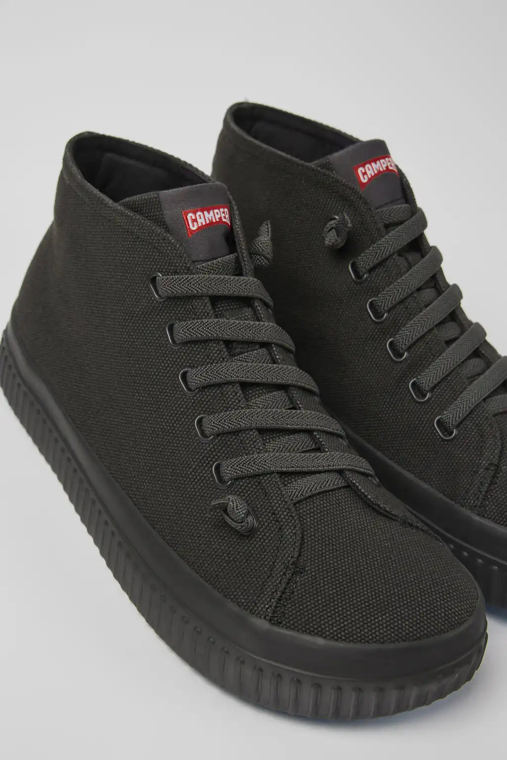 Peu Roda Gray recycled cotton sneakers for men