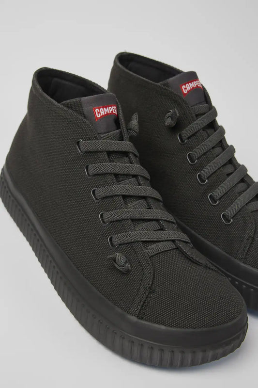 Peu Roda Gray recycled cotton sneakers for men