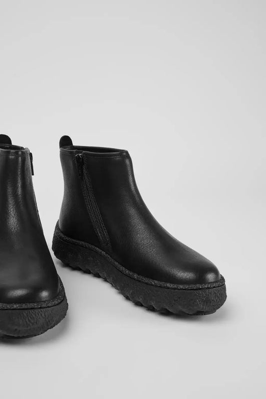 Ground MICHELIN Women's black ankle boot with zip
