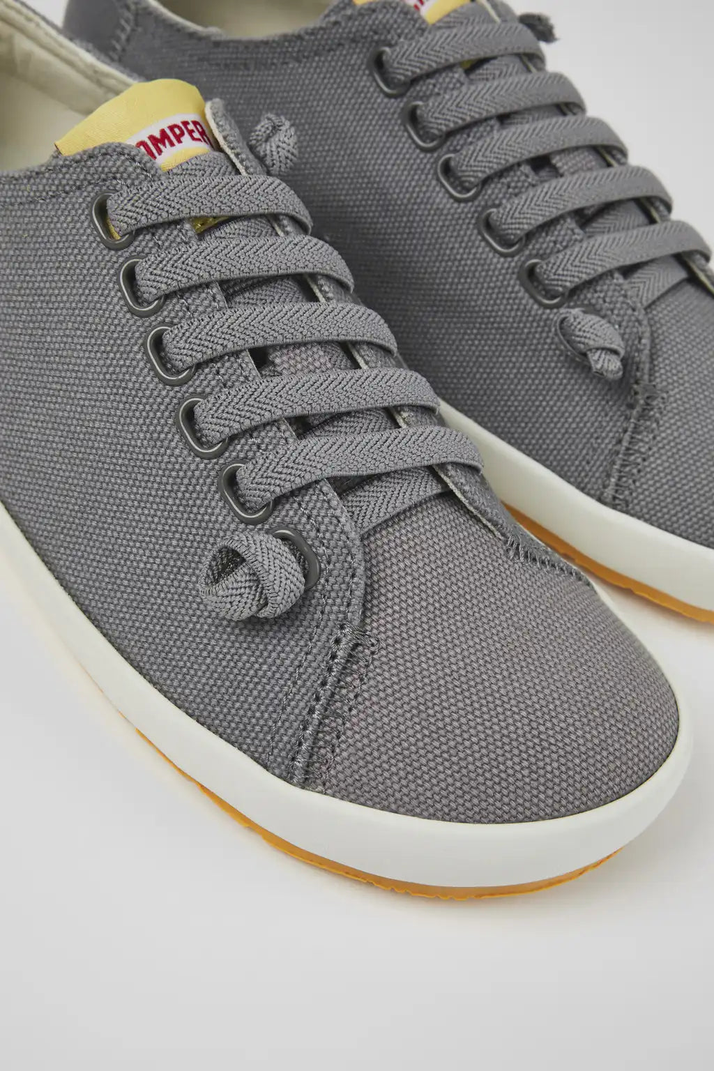 Peu Rambla Green and white textile sneakers for women