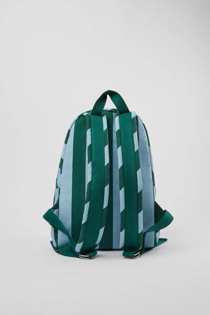 Ado Small blue and green recycled cotton backpack