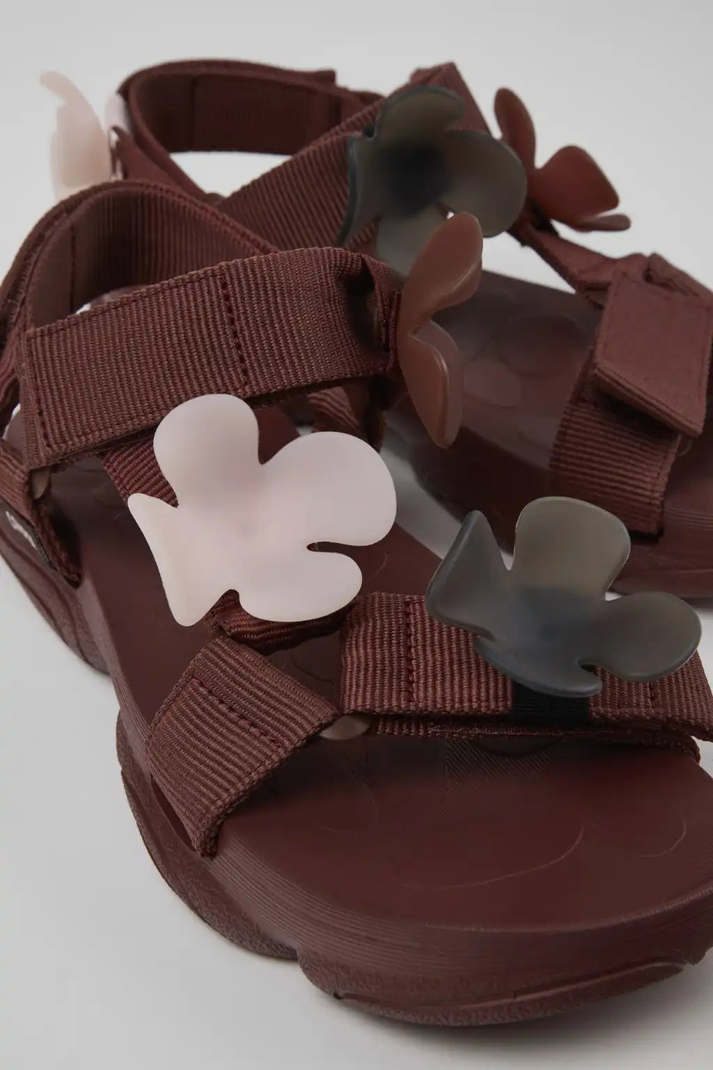 Karst Sandal Black Textile Sandals for Women.