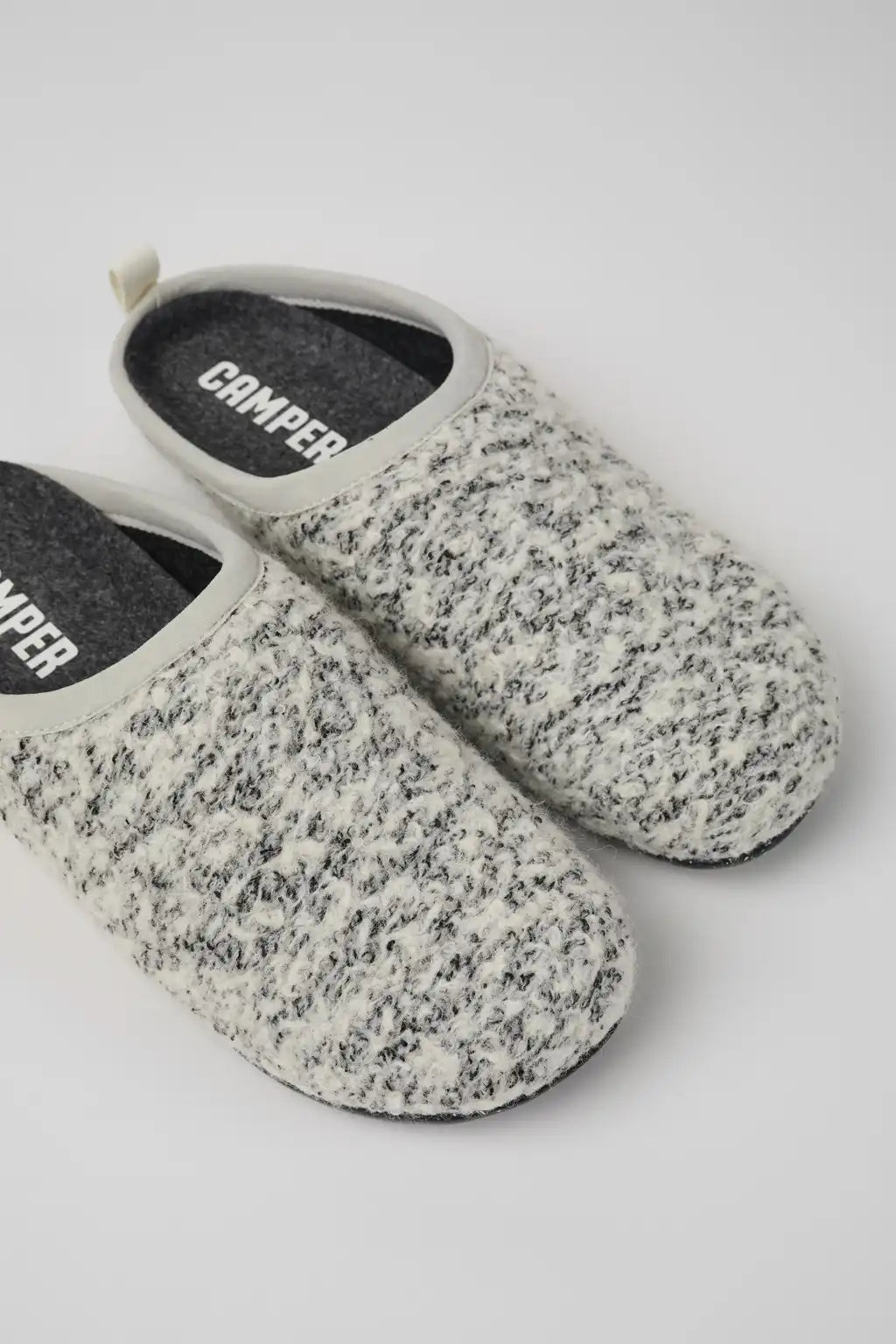 Wabi Gray Textile Slippers for Women.