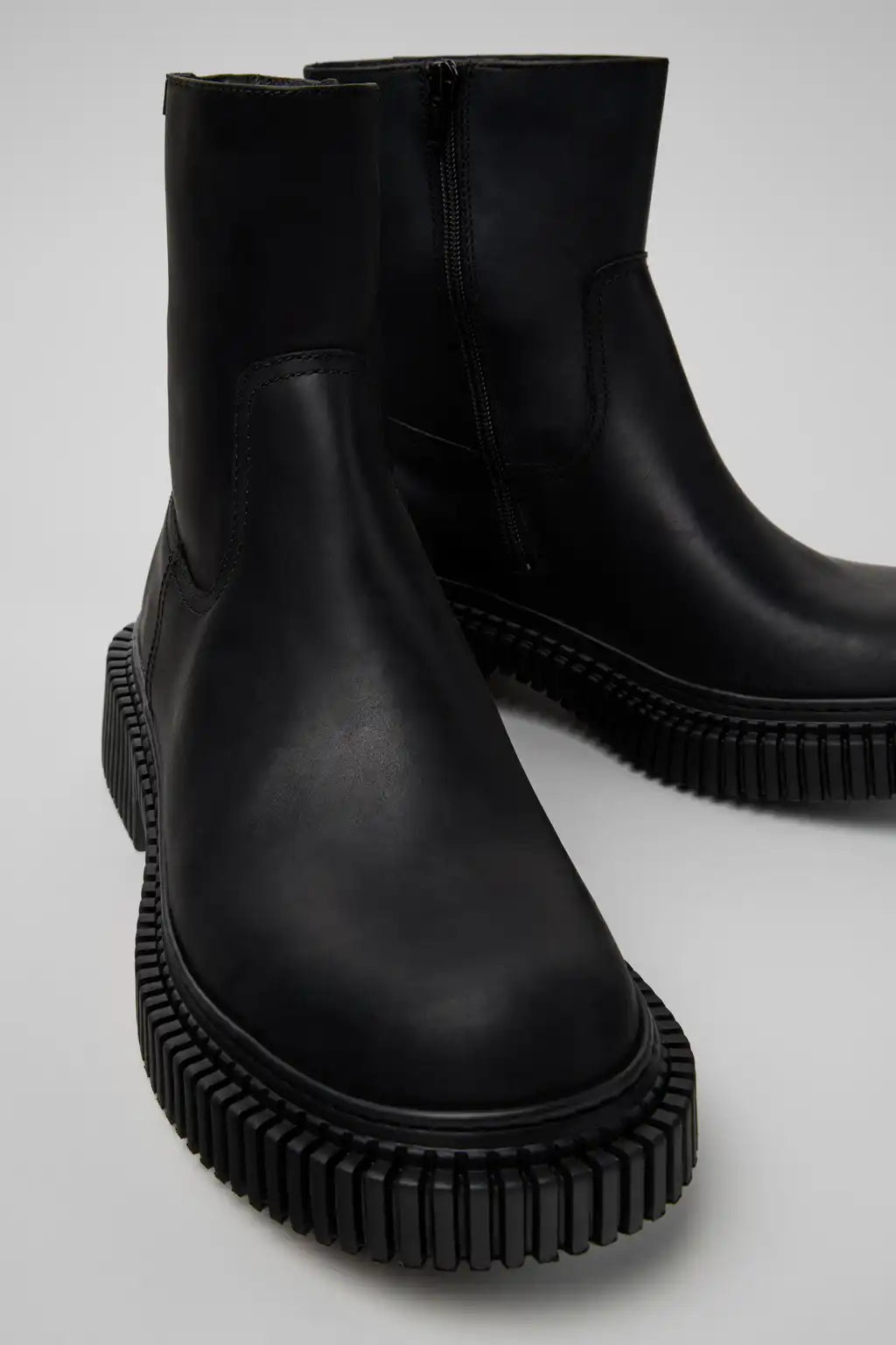 Pix Berlin Black Nubuck Ankle Boots for Men.