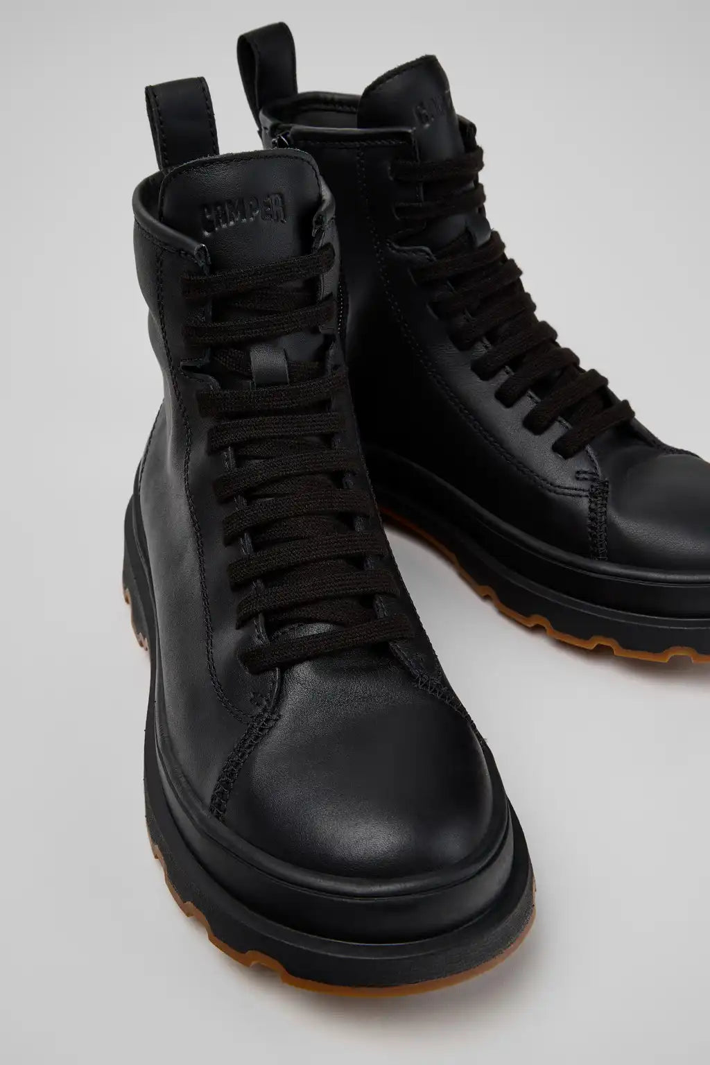 Brutus+ Brown Leather Ankle Boots for Women.