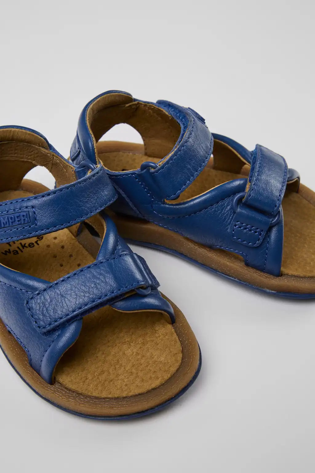 Bicho Red leather sandals for kids