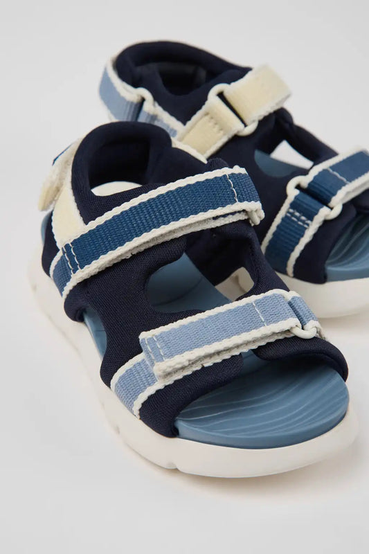 Twins Multicolor Textile and Leather Sandals for kids.