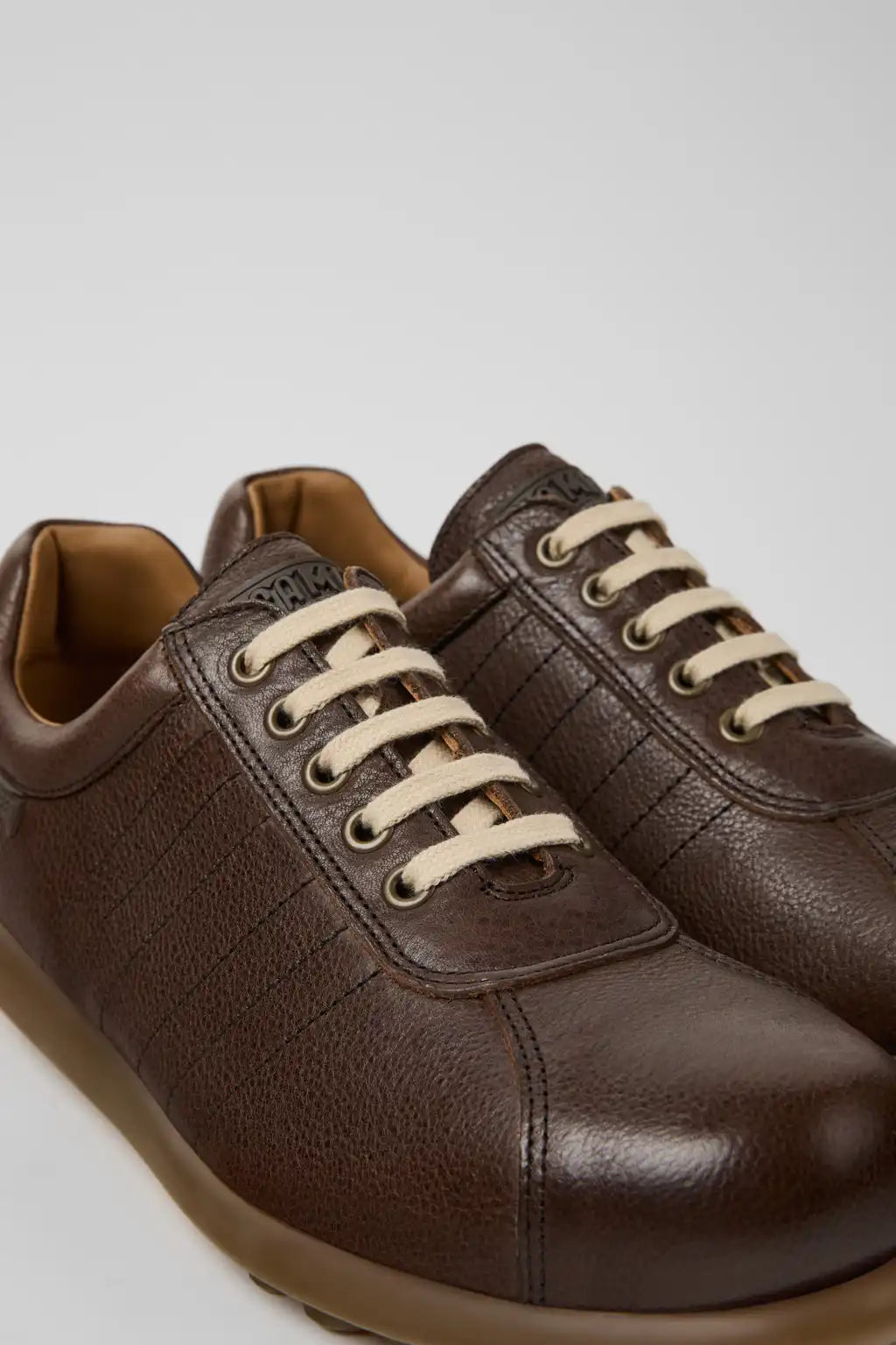 Pelotas Black and Gray Vegetable-Tanned Leather Shoes for Men.