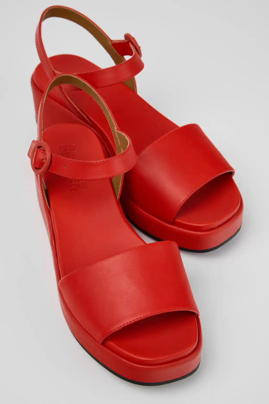 Misia Blue Leather Sandals for Women.