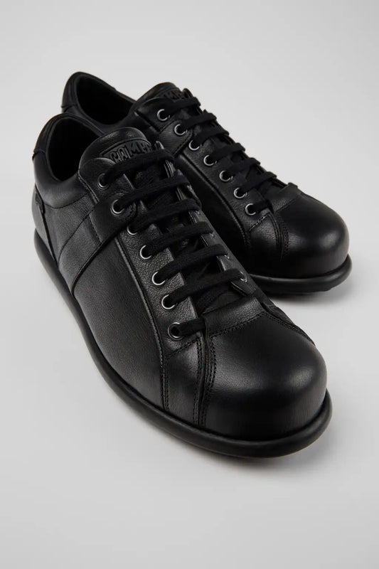 Pelotas Black Vegetable-Tanned Leather Shoes for Men.