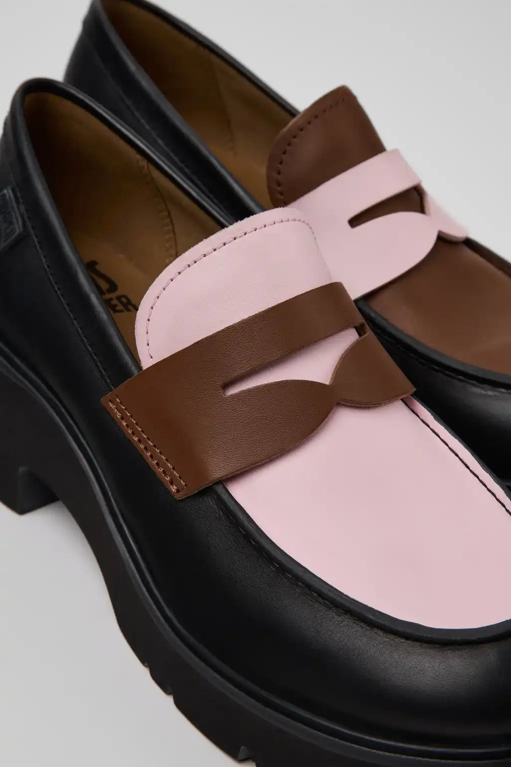 Milah Black Leather Moccasins for Women.