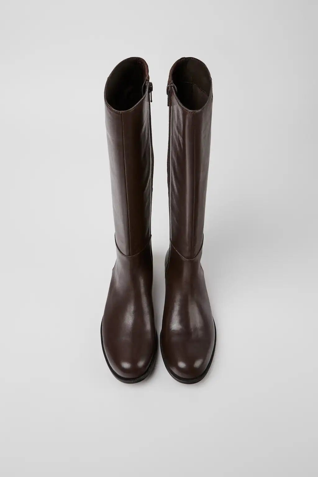 Mil 1913 Black Leather and Textile High Boots for Women.