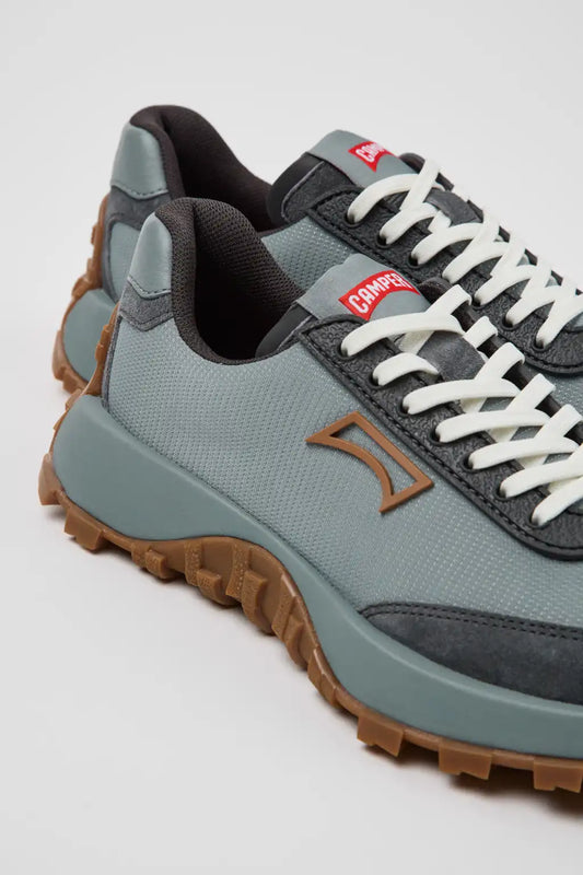 Drift Trail Blue Textile and Nubuck Sneakers for Women.