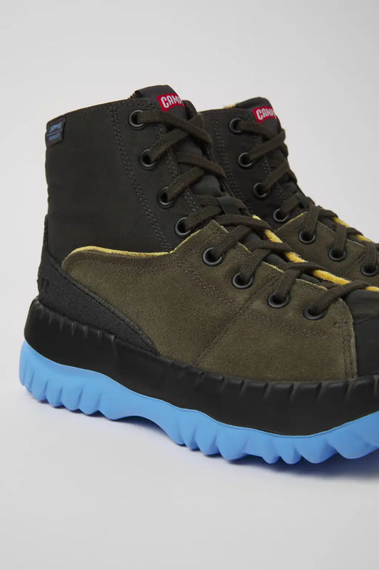 Teix Gray and green ankle boots for women