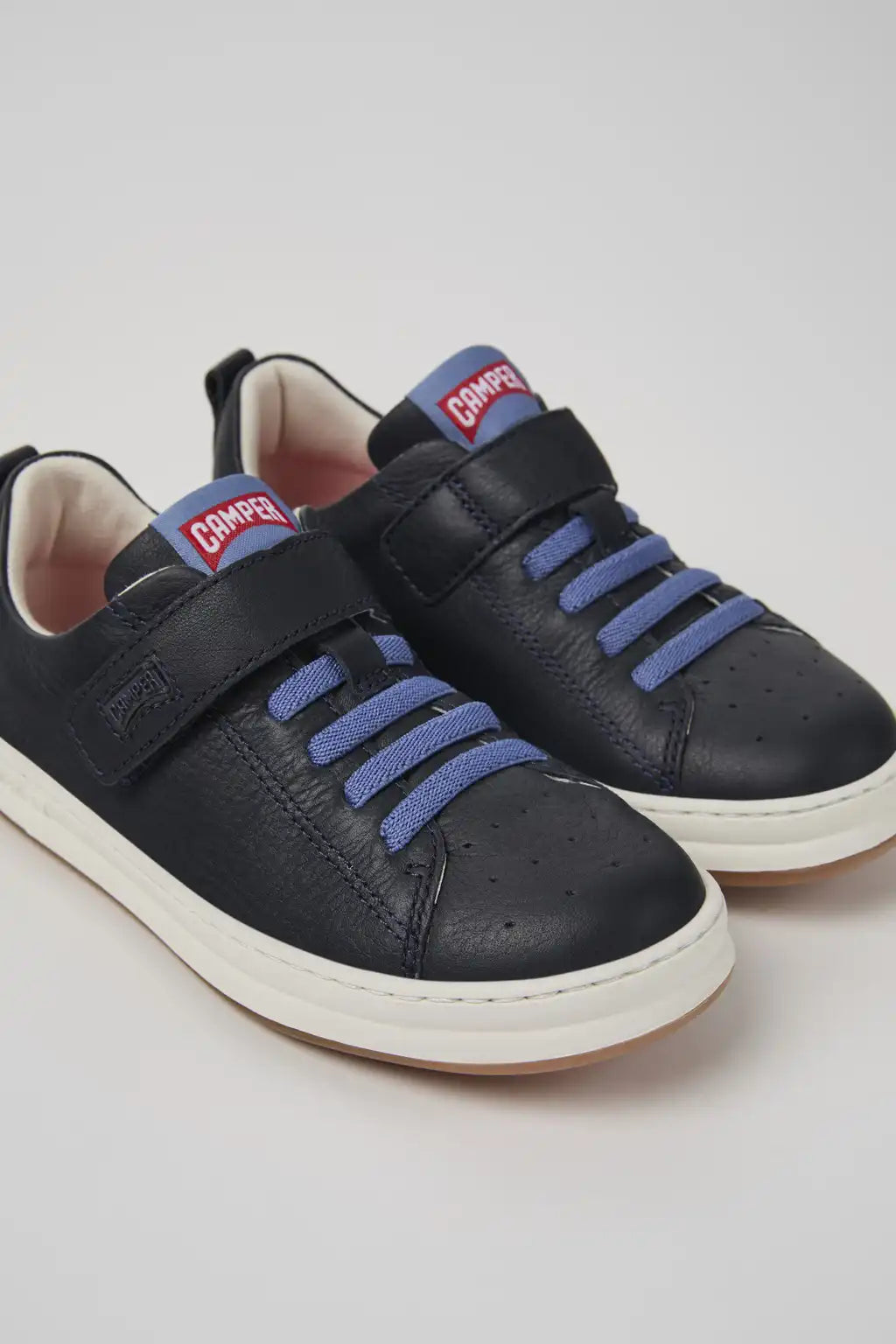 Runner White Leather Sneakers for Children.