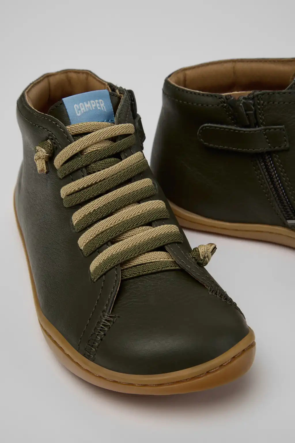 Twins Multicolor Leather Ankle Boots for Children.