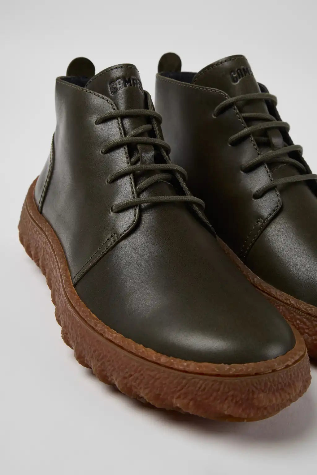 Ground Brown Suede Ankle Boots for Men.