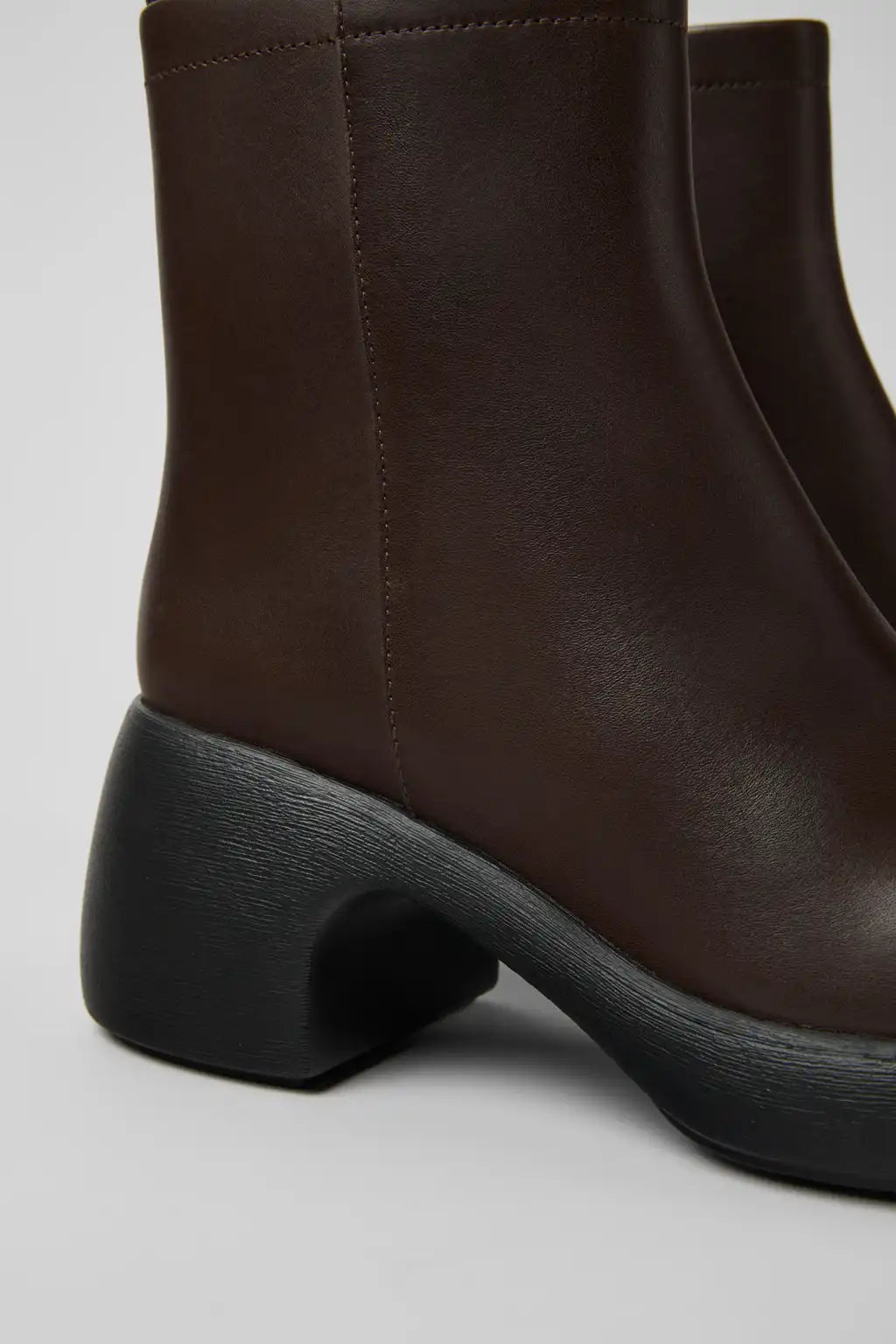 Thelma II Black Leather Ankle Boots for Women.
