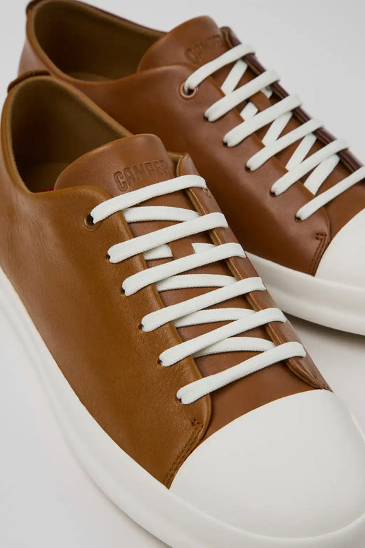 Twins Brown Leather Shoes for Men.