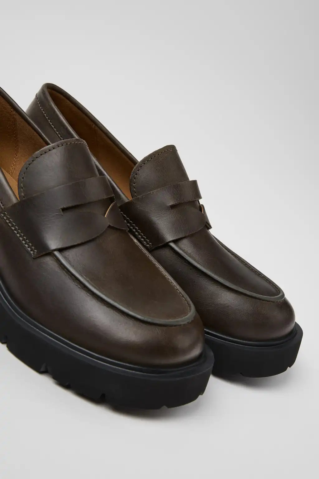 Milah Green Nubuck Leather Moccasins for Women.