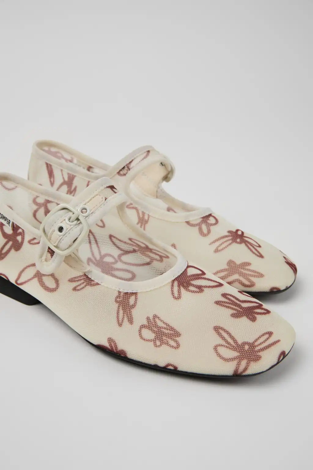 Casi Myra Blue Textile Ballerinas for Women.