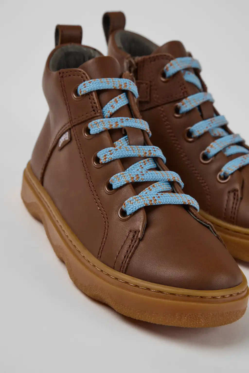Kiddo Blue Leather Ankle Boots for Children.