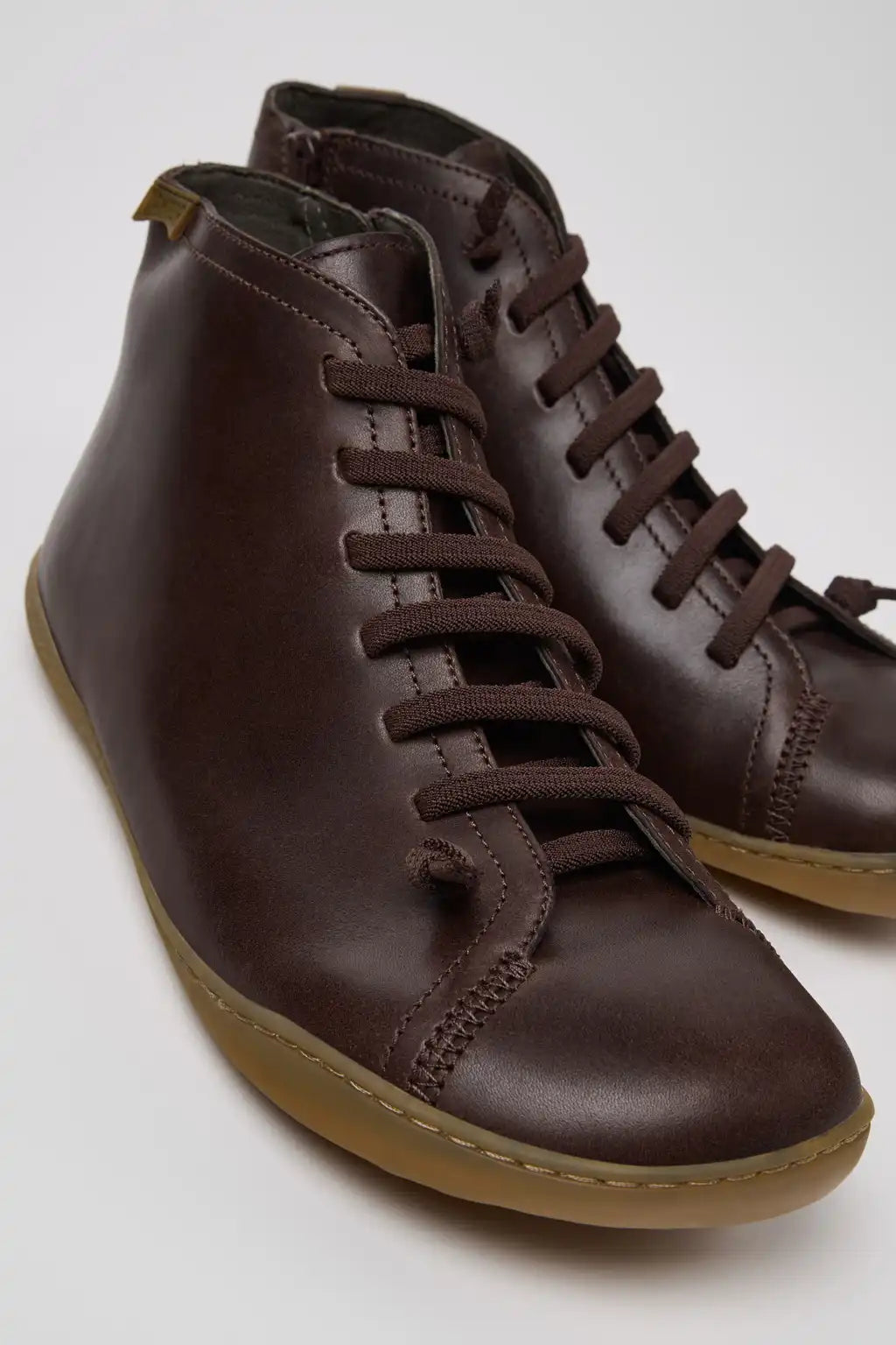 Peu Blue Leather Ankle Boots for Men.