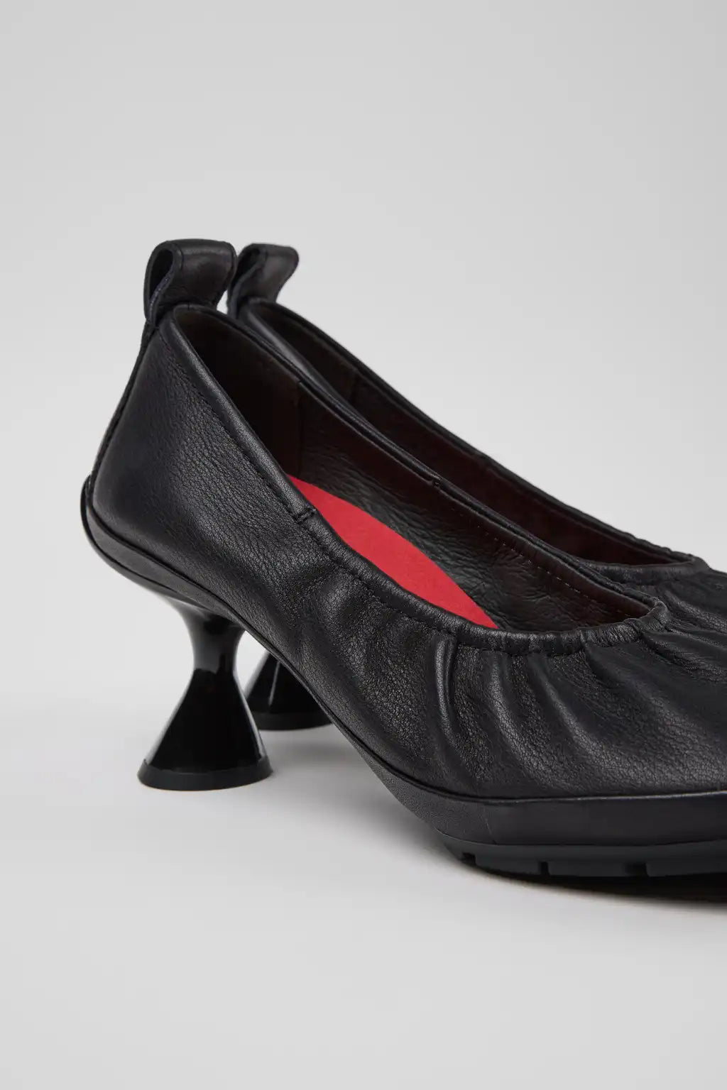 Right Left Brown Nubuck Ballerinas for Women.