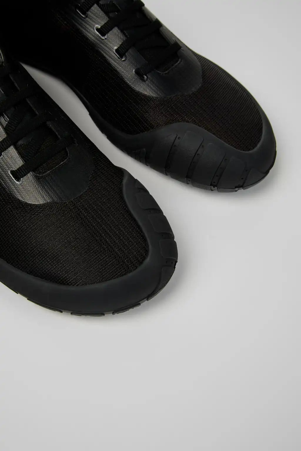 Peu Path+ Black Leather Sneakers for Men.