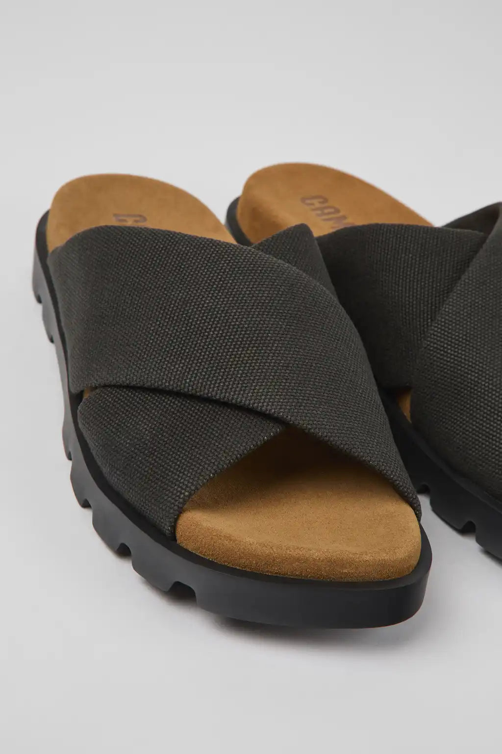 Brutus Sandal Green and blue recycled cotton sandals for women