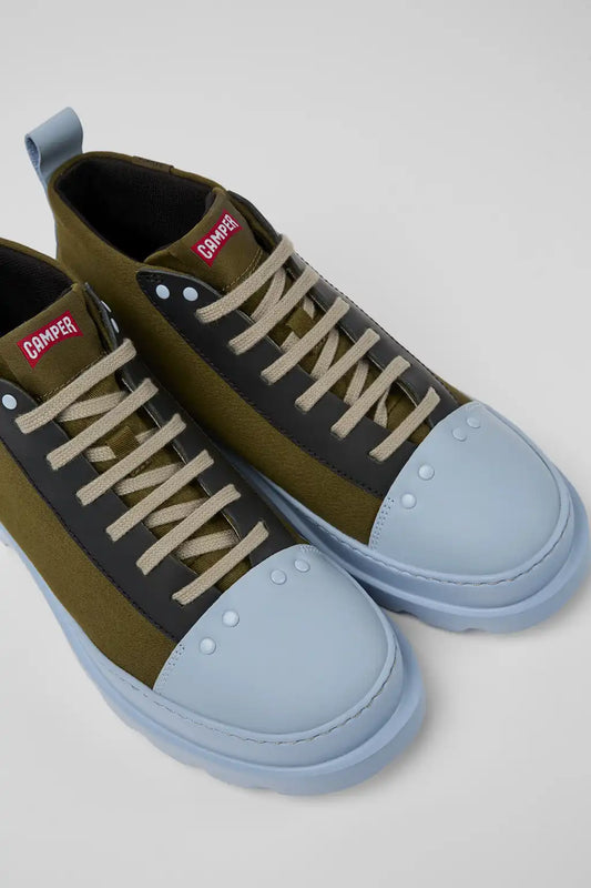 Brutus Green, blue, and black shoes for women
