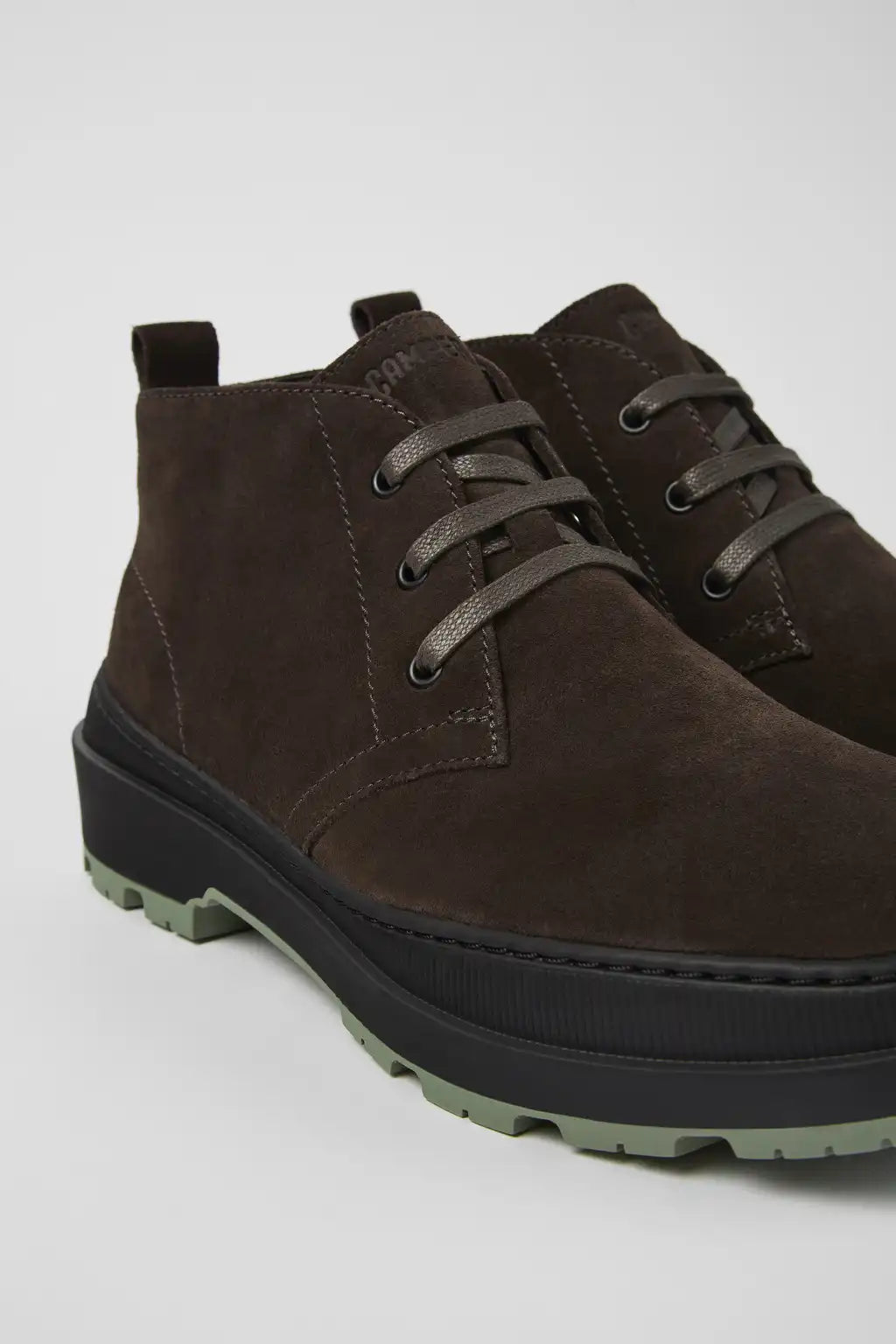 Brutus Trek MICHELIN Brown nubuck ankle boots for men