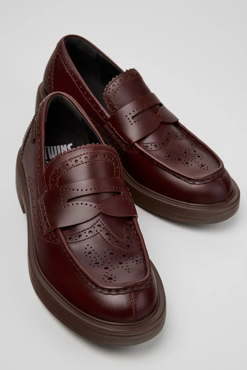 Twins Black Leather Moccasins for Men.