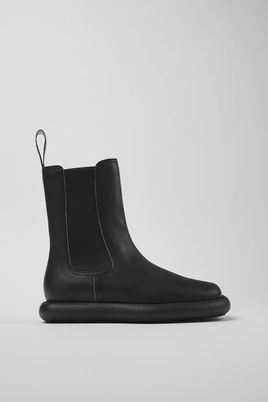 Onda Black Leather Boots for Women