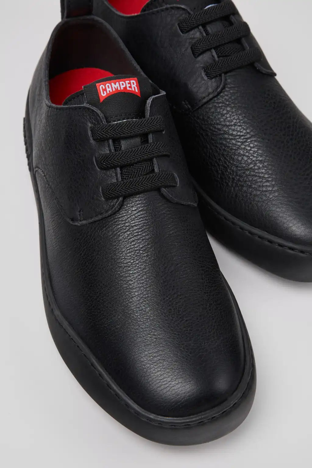 Peu Touring Black Leather Sneakers for Men.