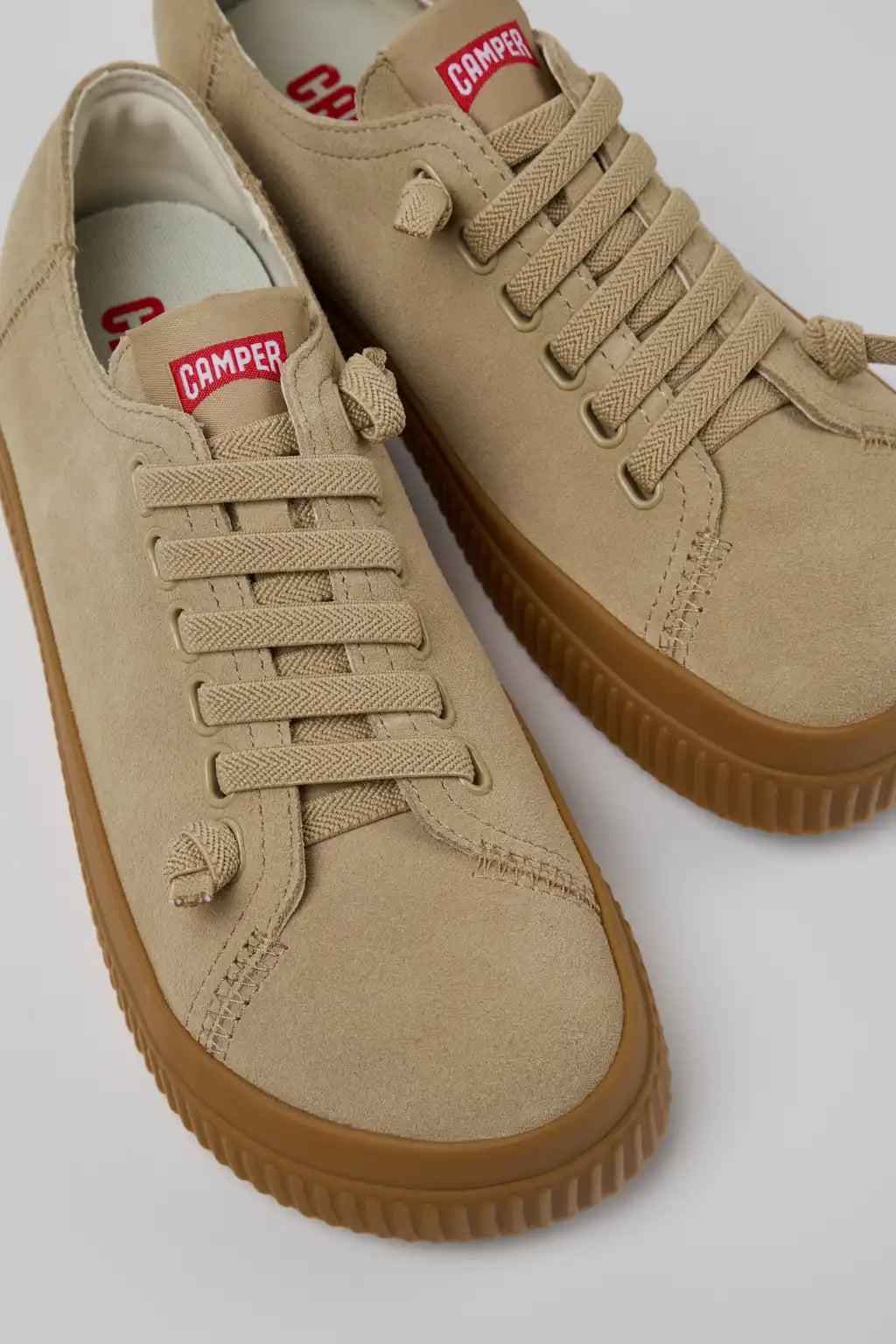 Peu Roda Beige Nubuck Sneakers for Women.