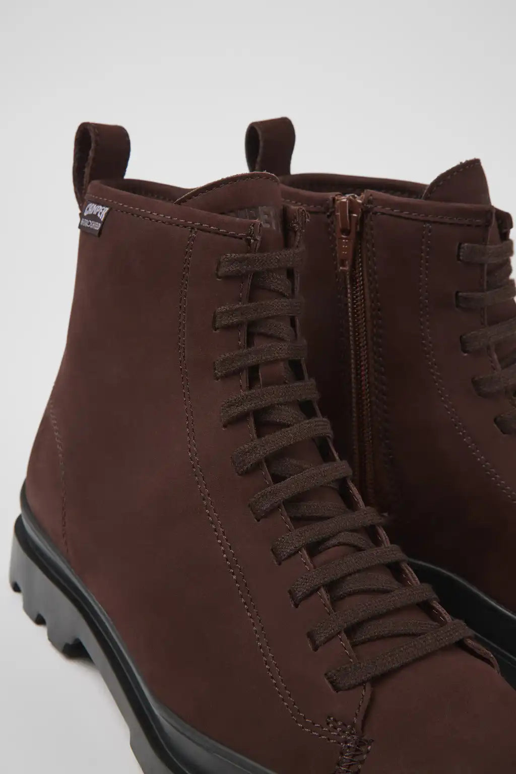 Brutus HYDROSHIELD® Black leather lace-up boots for women