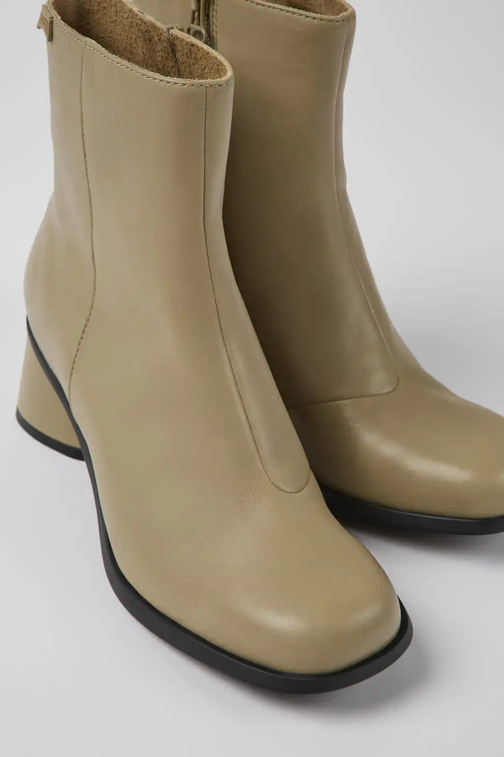 Kiara Burgundy and orange printed leather ankle boots