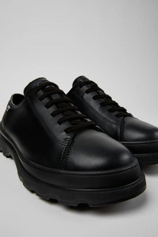 Brutus+ Black Leather Shoes for Men.