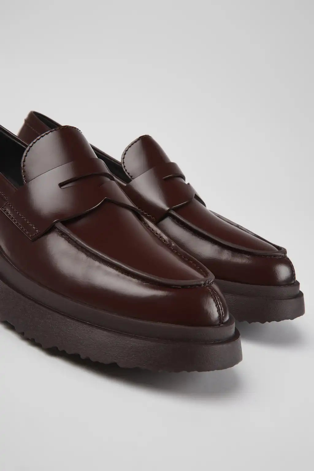 Walden Brown Leather Moccasins for Women.