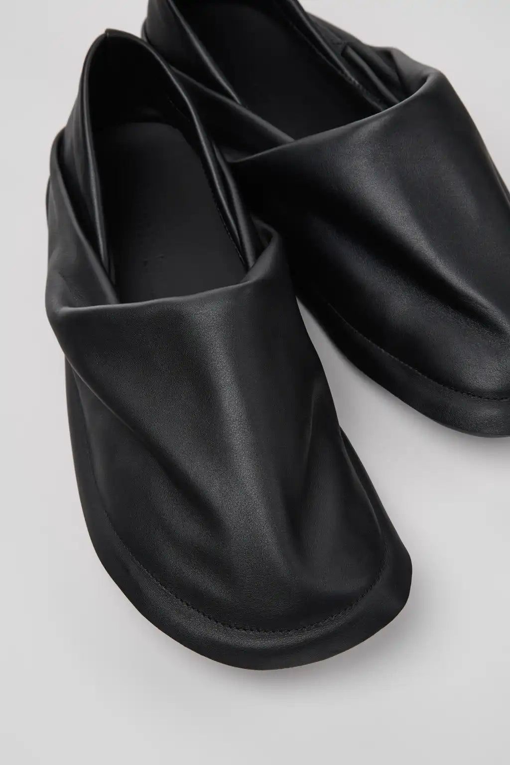 Camper x ISSEY MIYAKE - Peu Form Blue Leather Moccasins for Men.