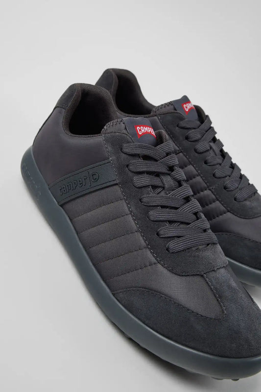 Pelotas XLF Gray Textile and Nubuck Sneakers for Men.