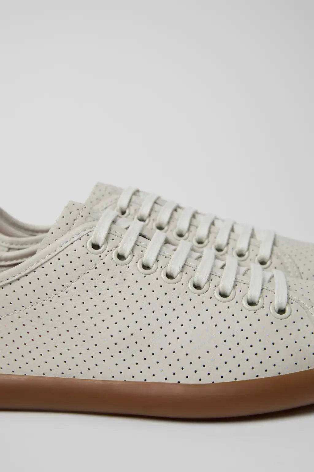 Pelotas Soller White Leather Sneakers for Women.