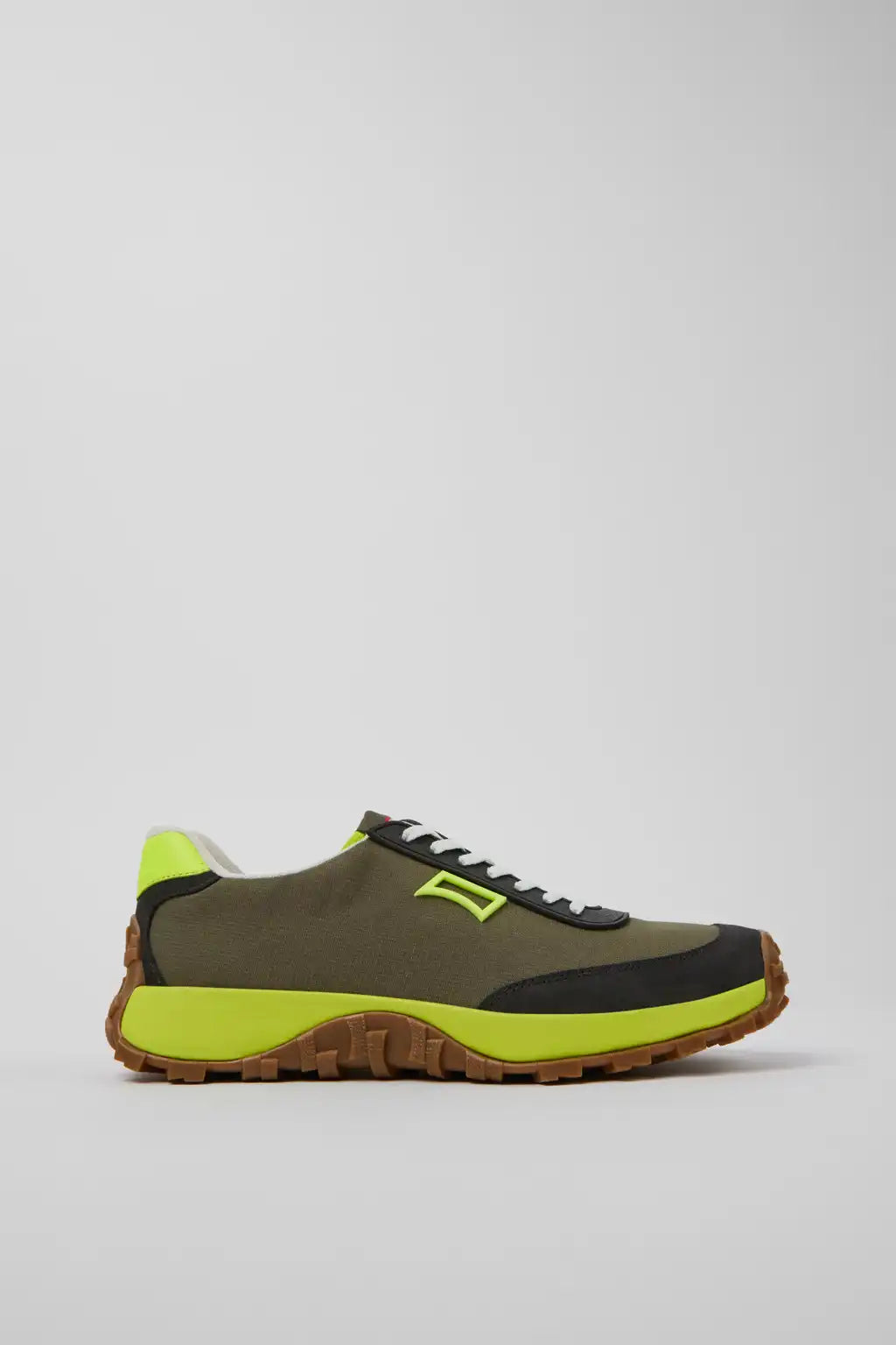 Drift Trail White and Beige Textile and Nubuck Sneakers for Men.