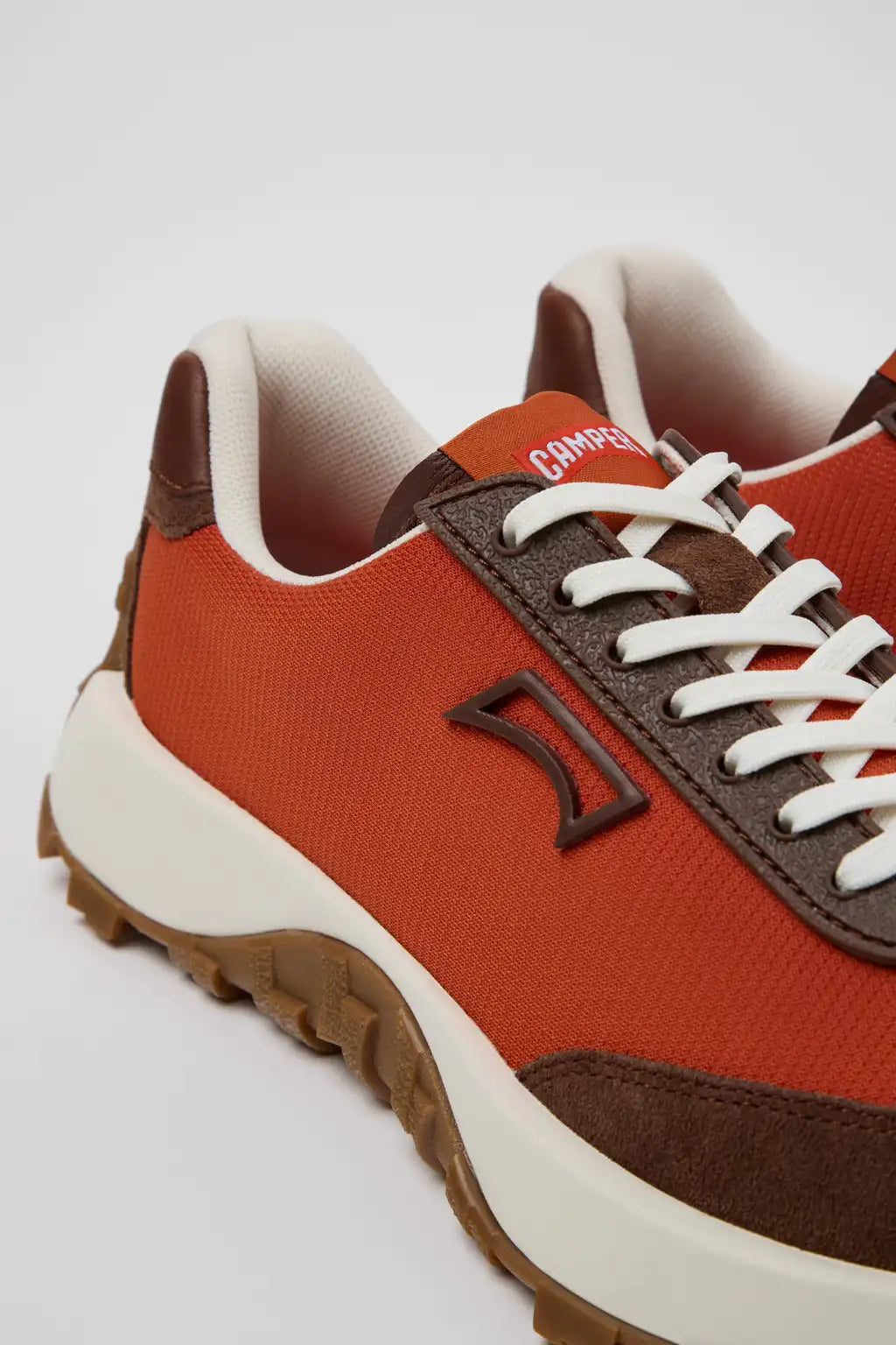 Drift Trail White and Beige Textile and Nubuck Sneakers for Men.