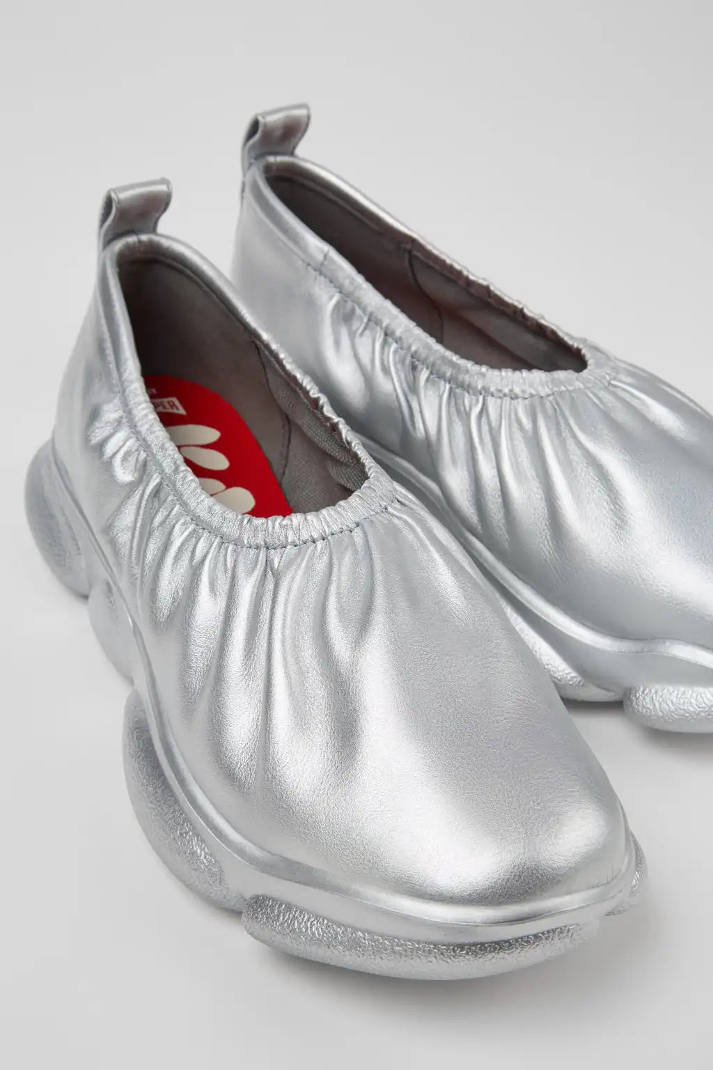 Karst Black Leather Ballerina for Women