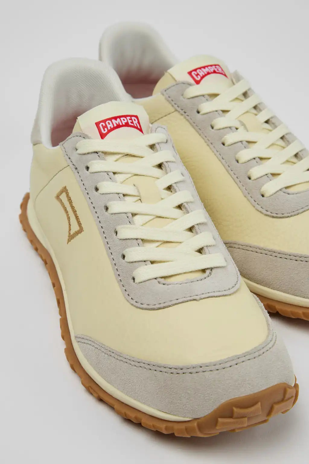 Drift Walk White Leather Sneakers for Women.