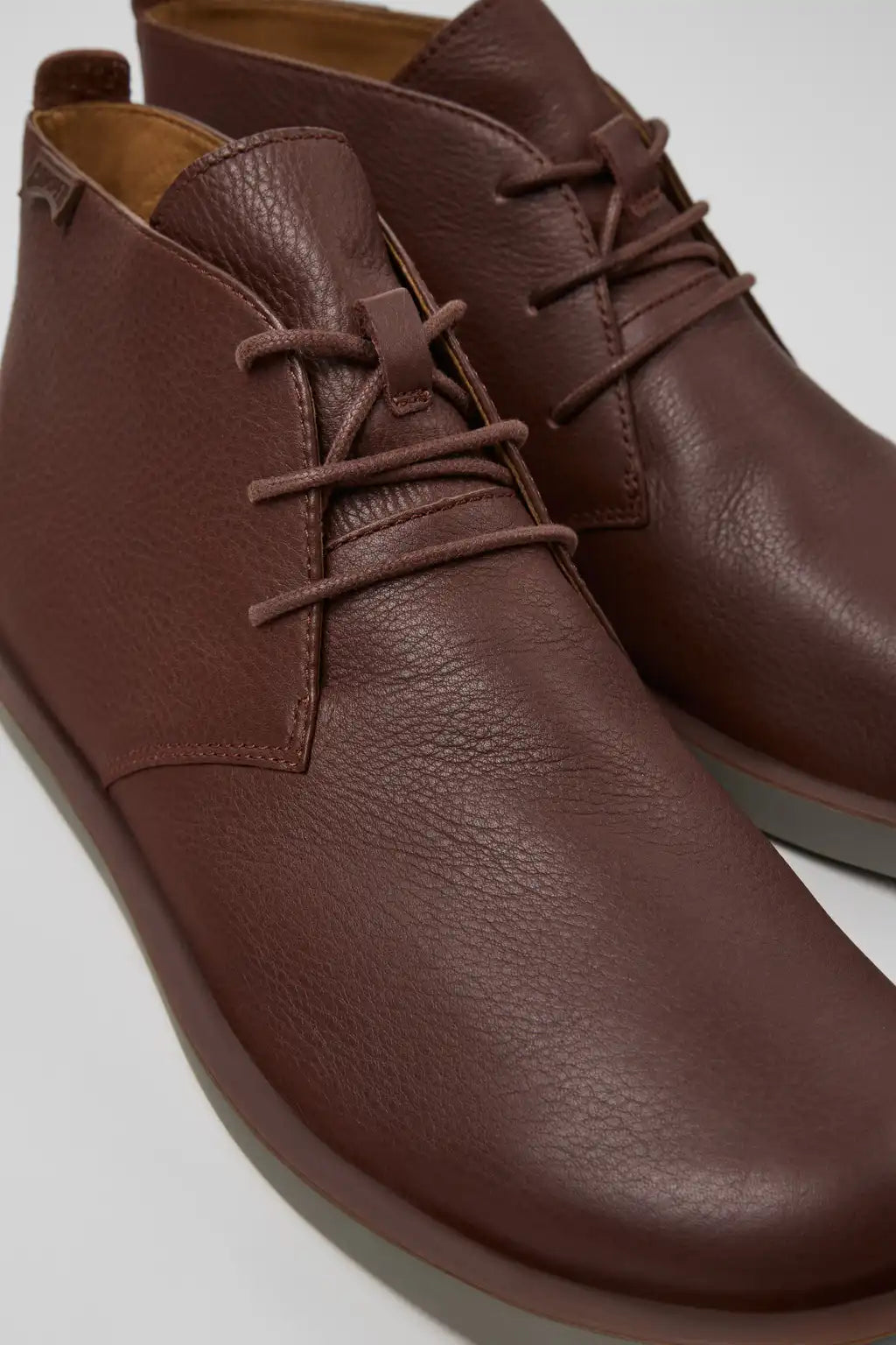 Wagon Black Leather Ankle Boots for Men.