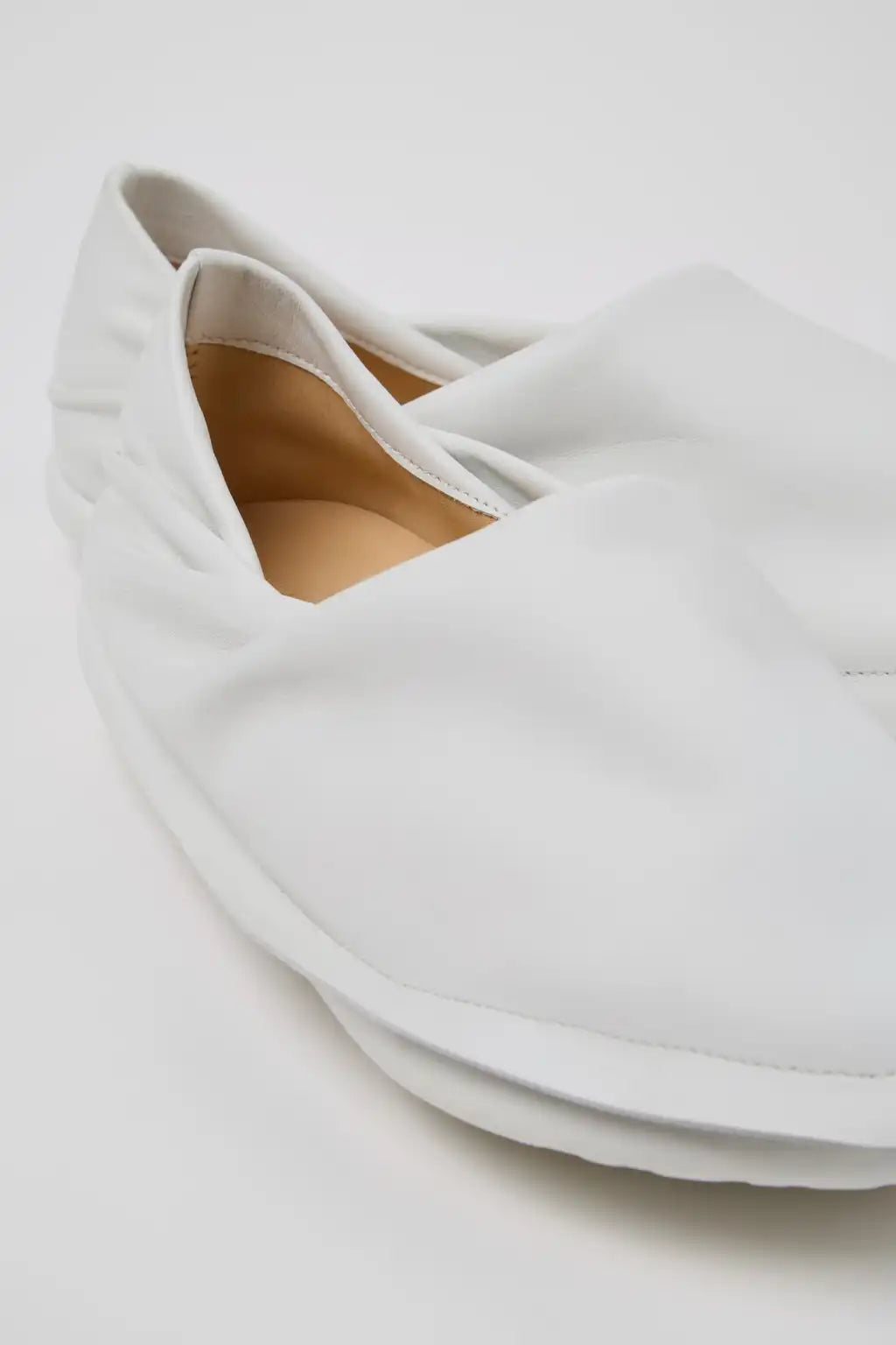 Camper x ISSEY MIYAKE - Peu Form Blue Leather Moccasins for Men.